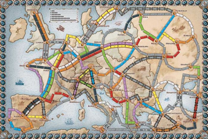 Ticket to Ride Europe - brädspel med tågbanor genom Europa